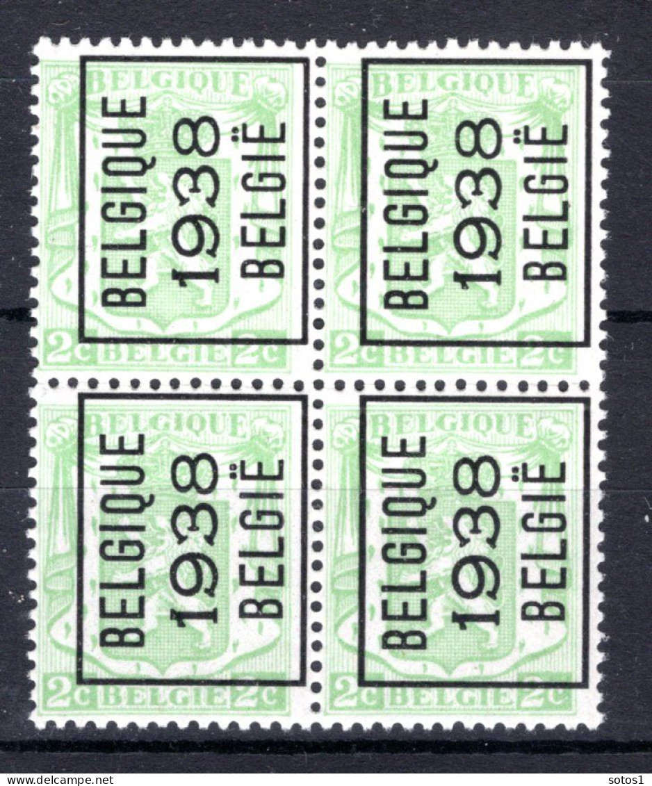 PRE330A MNH** 1938 - BELGIQUE 1938 BELGIE (4 Stuks) - Typo Precancels 1936-51 (Small Seal Of The State)