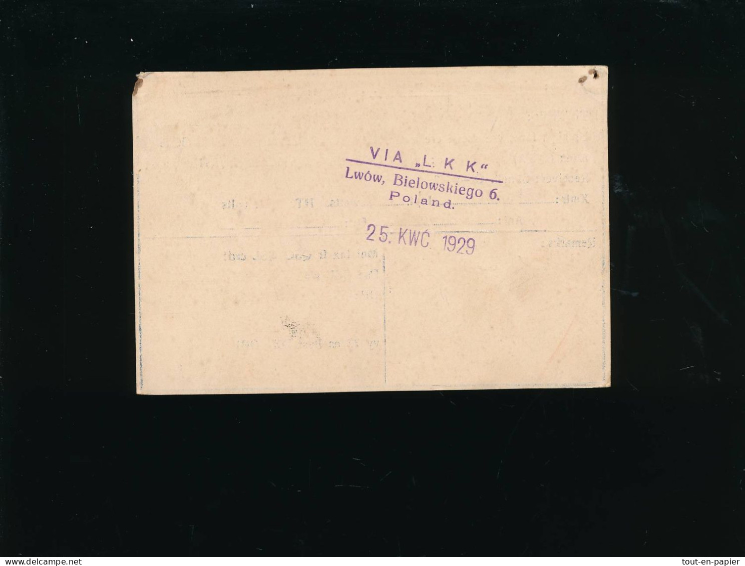 QSL Carte Radio - 1929 - QRA Bielsko Slaskie Poland Pologne SP3EW - Radio Amateur