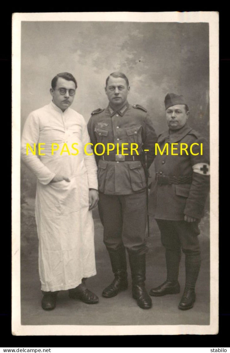 GUERRE 39/45 - HOPITAL D'AUXERRE (YONNE) LE 4 DECEMBRE 1940 - CARTE PHOTO ORIGINALE - War 1939-45