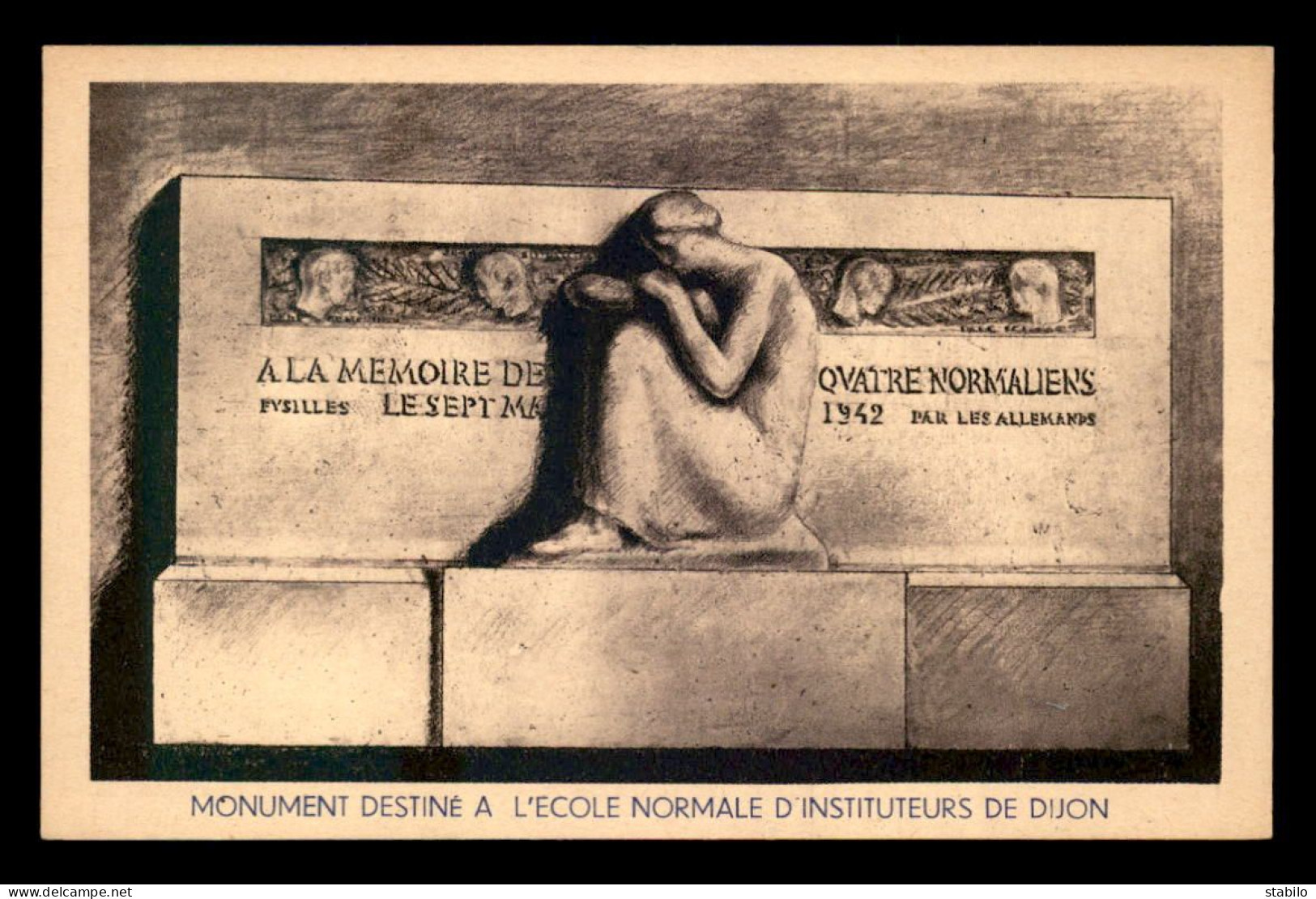 GUERRE 39/45 - MONUMENT A LA MEMOIRE DE 4 NORMALIENS FUSILLES PAR LES ALLEMANDS LE 7 MARS 1942 - Guerre 1939-45