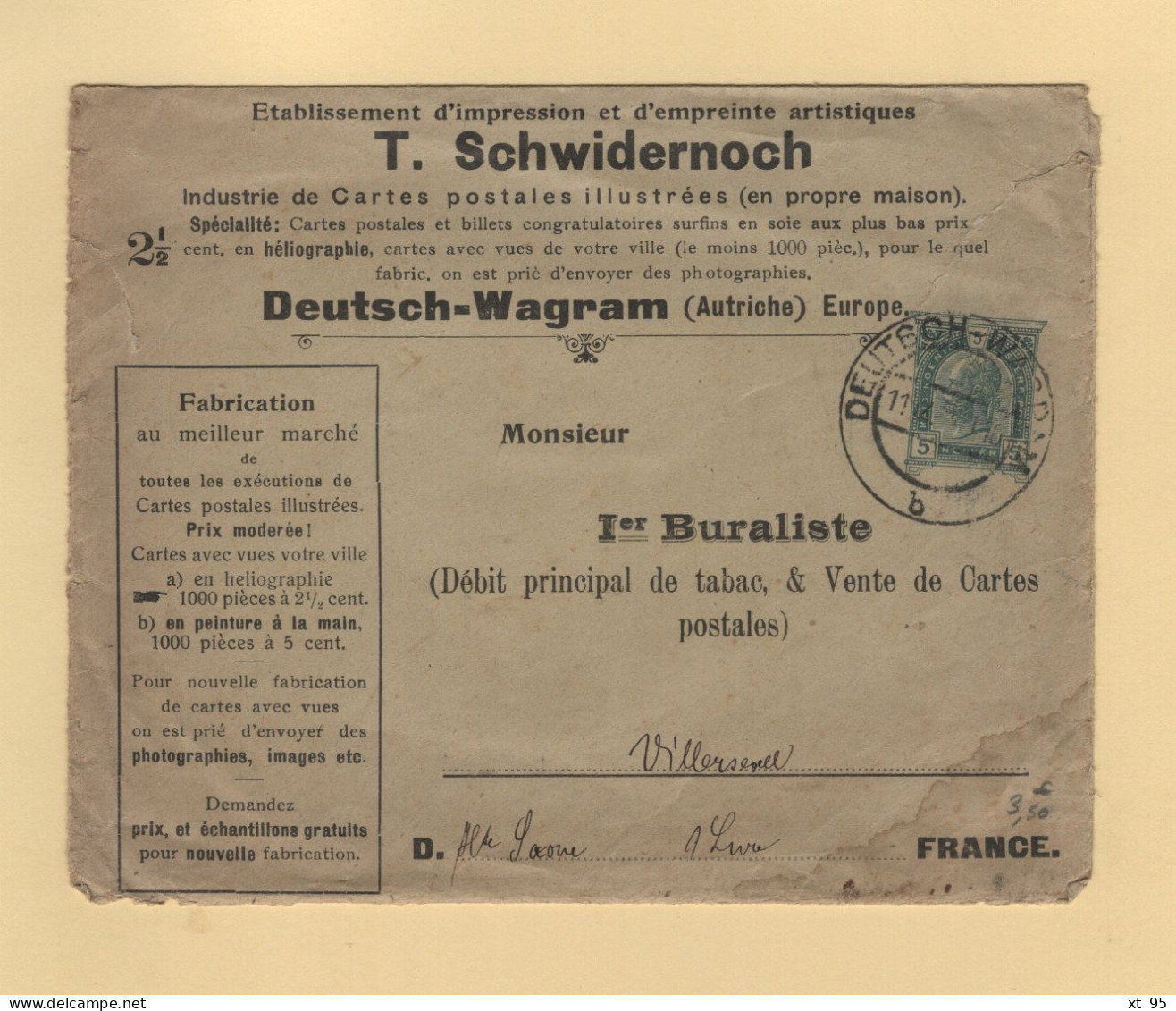 Autriche - Deutsch Wagram - Entier Postal Prive - Covers