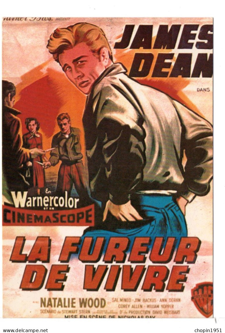 CPM - JAMES DEAN - LA FUREUR DE VIVRE - Posters On Cards