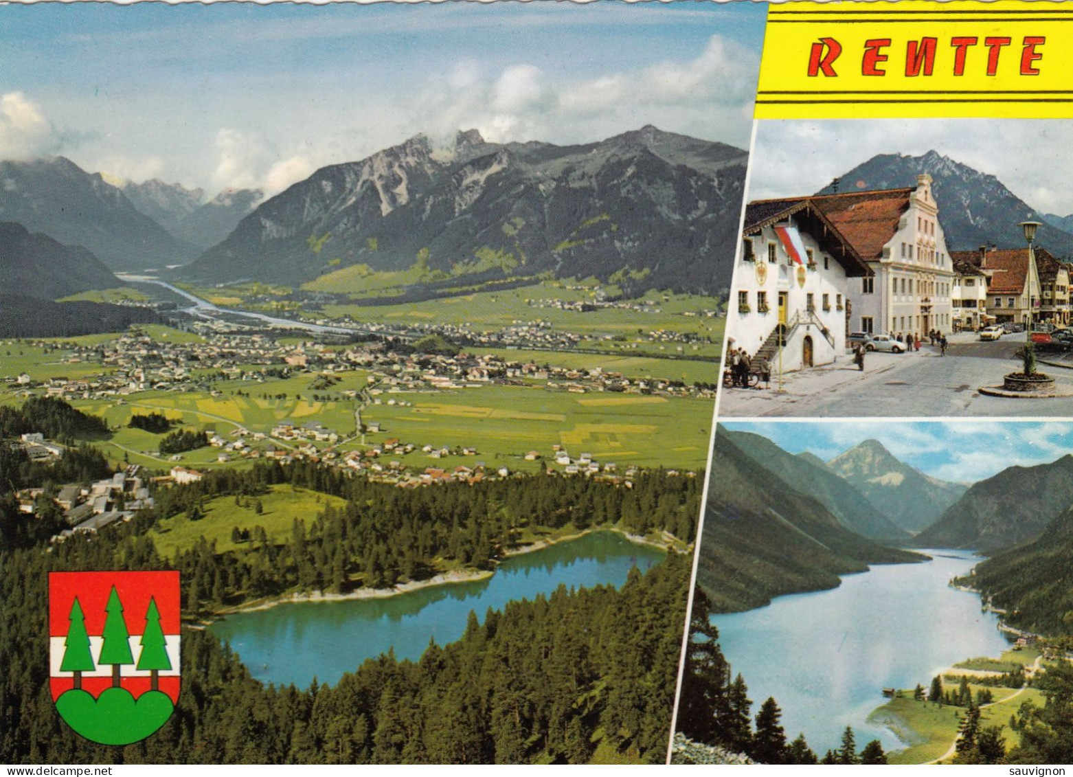 2 Mehrbild-AK REUTTE. Edelweißgruß Mit Kurpark, Thaneller, Gemeindeamt Etc.1960 - Reutte