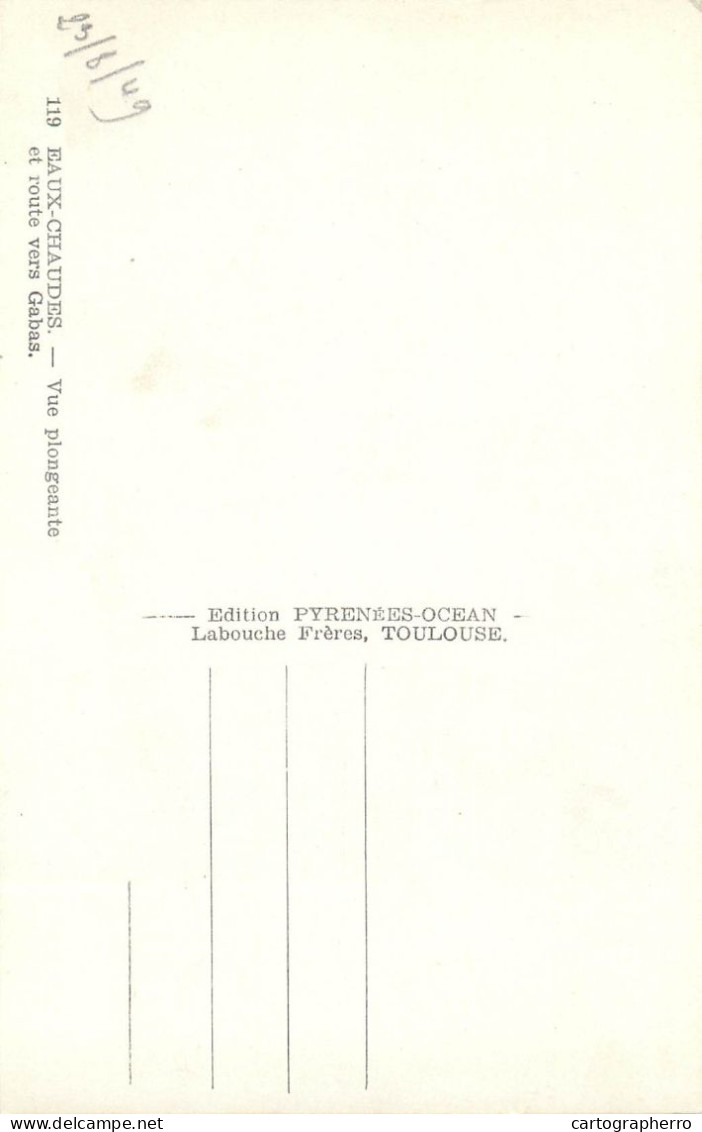 France Eaux-Chaudes Vers Gabas Vue Aerienne - Other & Unclassified