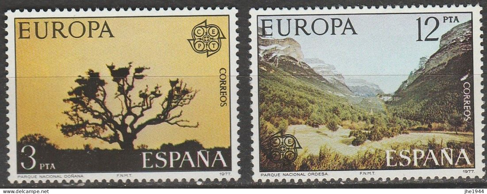 Europa 1977 Paysages Voir liste des timbres à vendre **