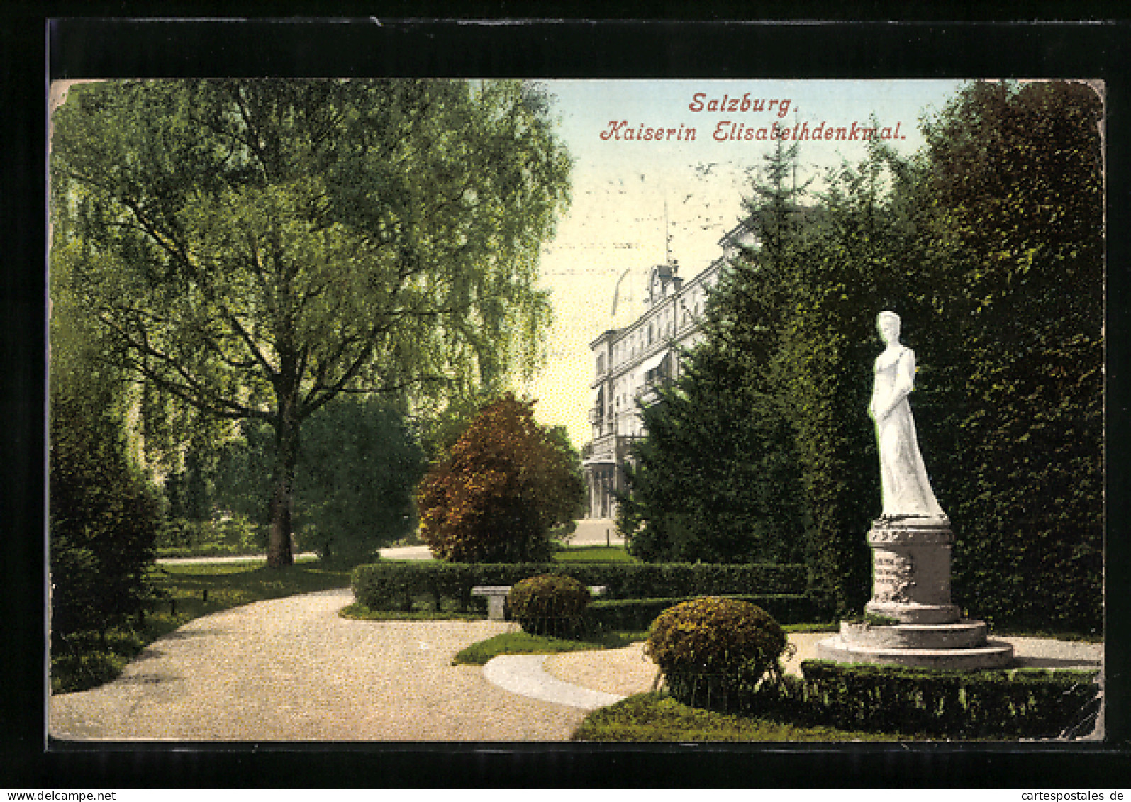 AK Salzburg, Kaiserin Elisabeth Denkmal Im Park  - Altri & Non Classificati