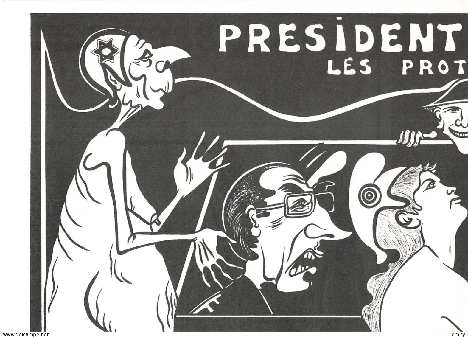&B Lardie Cartes Carte Puzzle Série Complète élections Présidentielles 1988 Illustration Illustrateur Chirac Mitterrand - Persönlichkeiten
