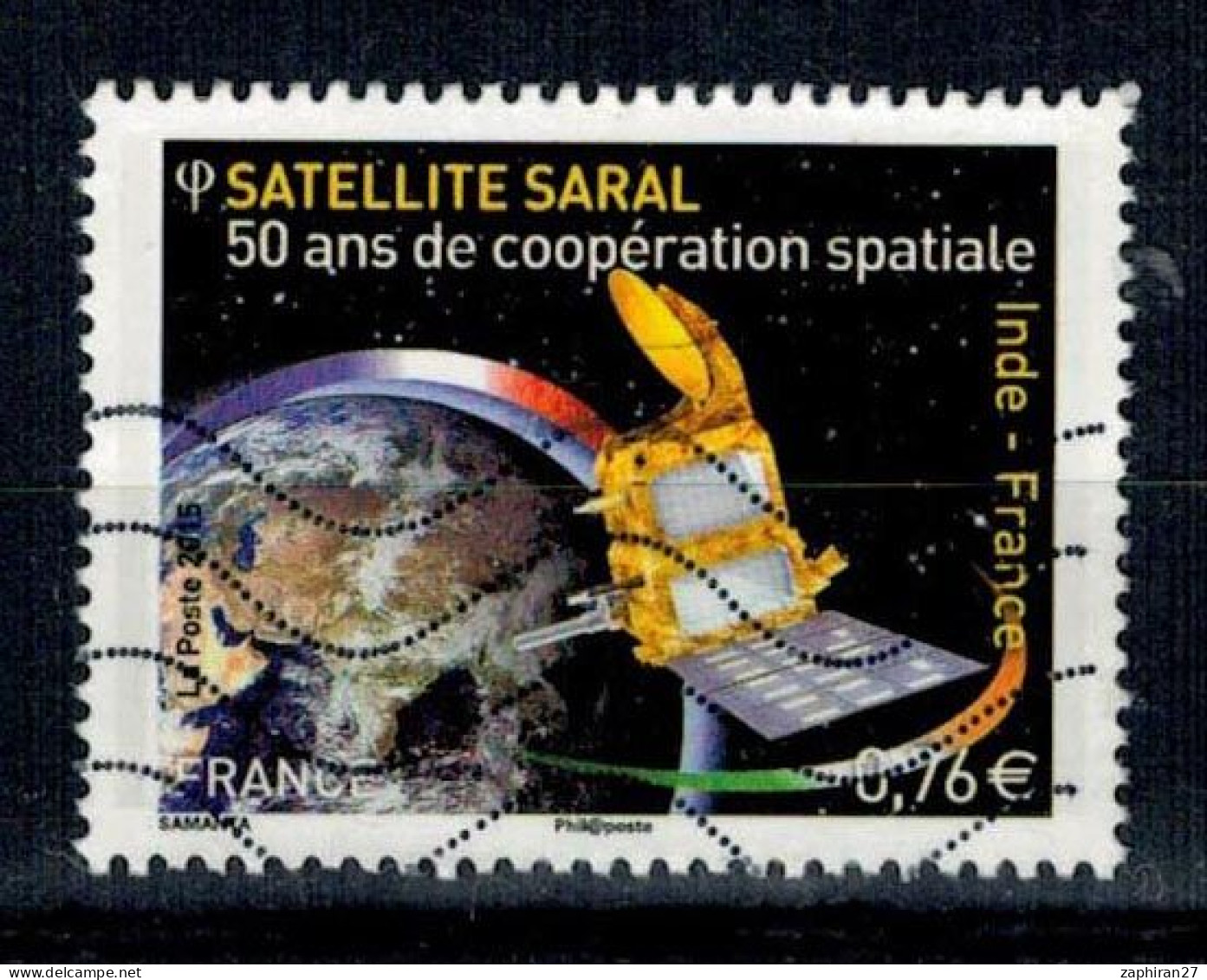 2015 N 4945 SATELLITE SARAL OBLITERE  #234# - Used Stamps