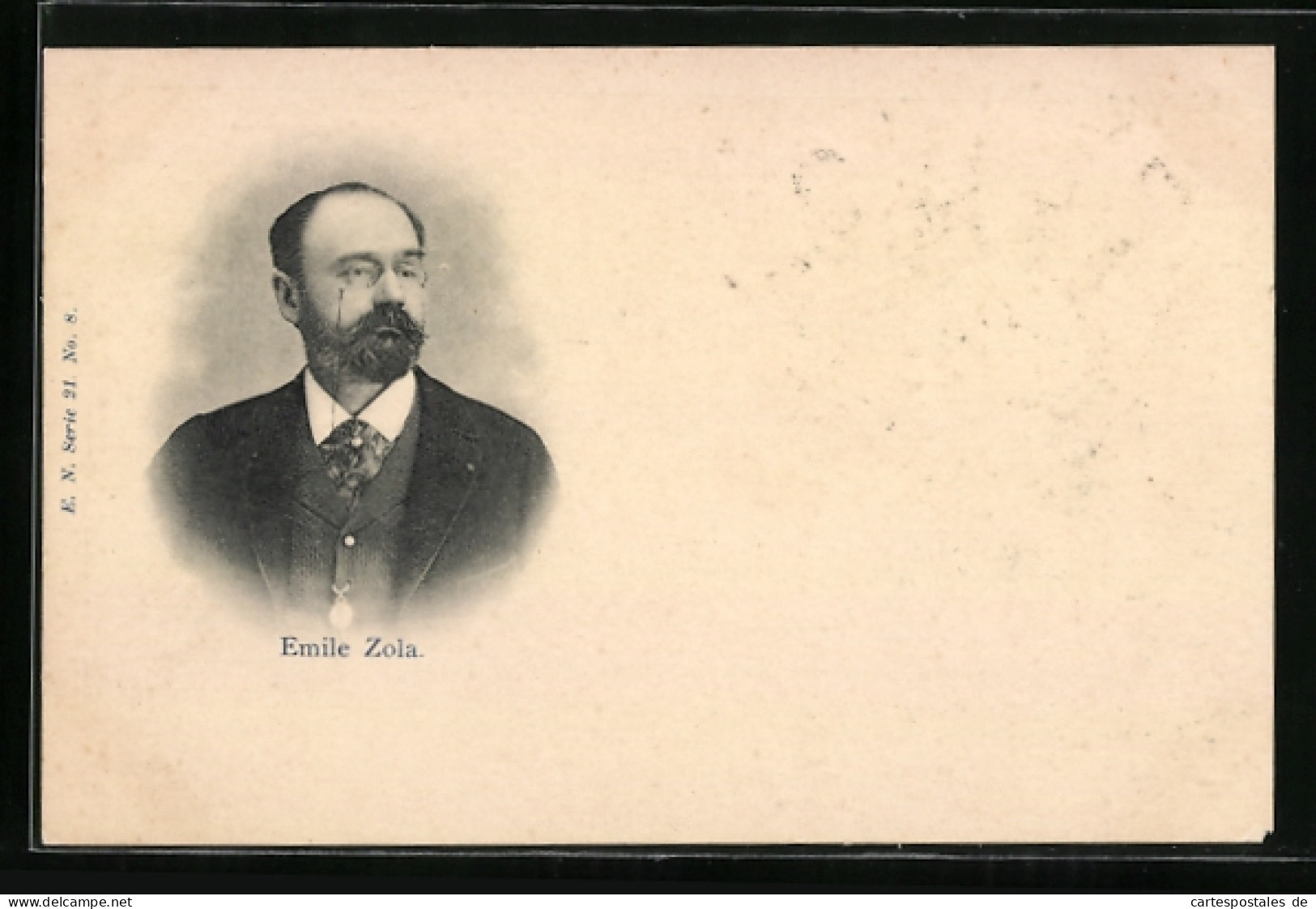 AK Konterfei Des Französischen Schriftstellers Emile Zola  - Writers