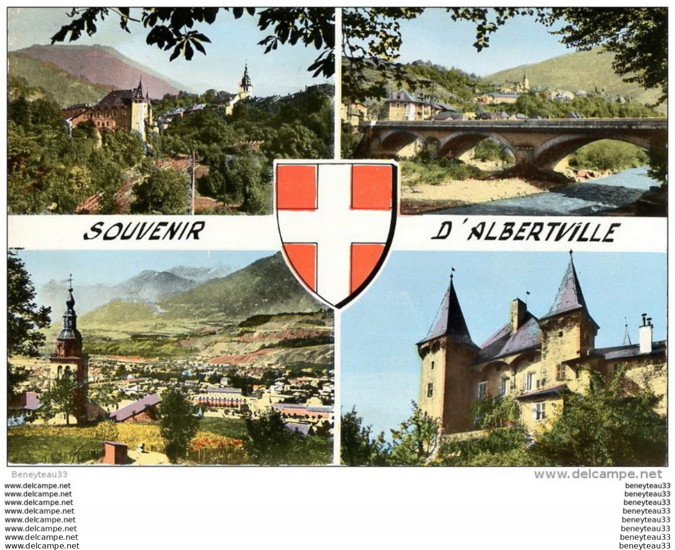 CP (Réf : H754) 1647 ALBERTVILLE (SAVOIE 73) MULTI VUES Vue Sur Conflans - Pont Des Adoubes Vue Générale Le Château... - Albertville