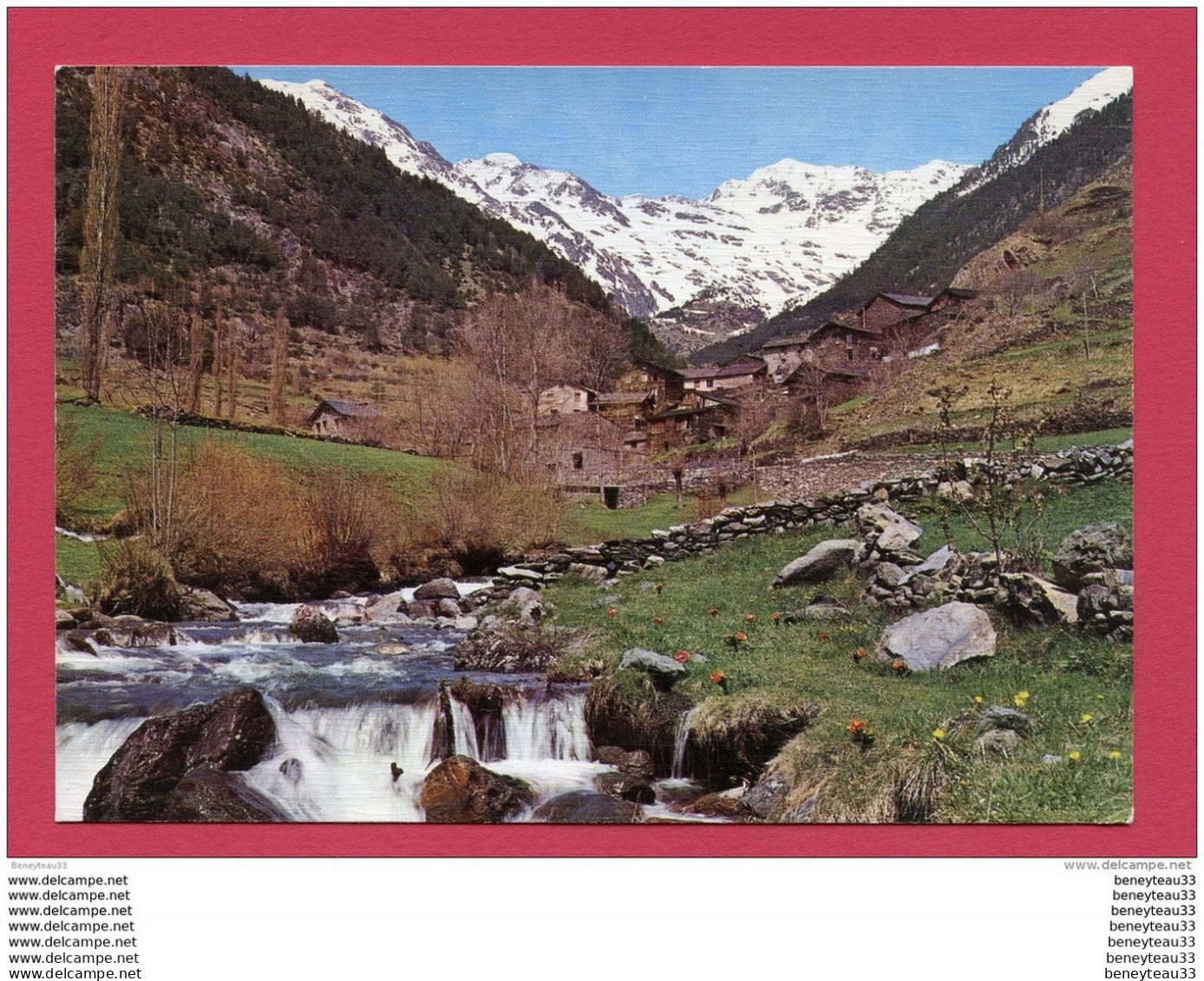 CP (Réf : V 374) N°95 VALLS D' ANDORRA (PRINCIPAT DANDORRA) ARINSAL VUE PARTIELLE ET FLEUVE ARINSAL - Andorra