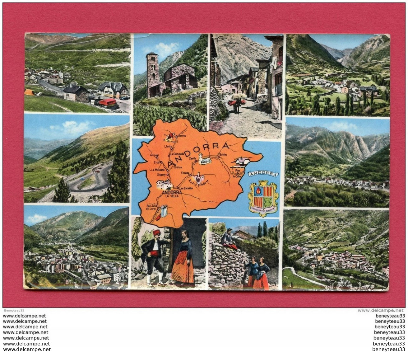 CP (Réf : V 369) VALLS D' ANDORRA   (PRINCIPAT DANDORRA) MULTI VUES - Andorra