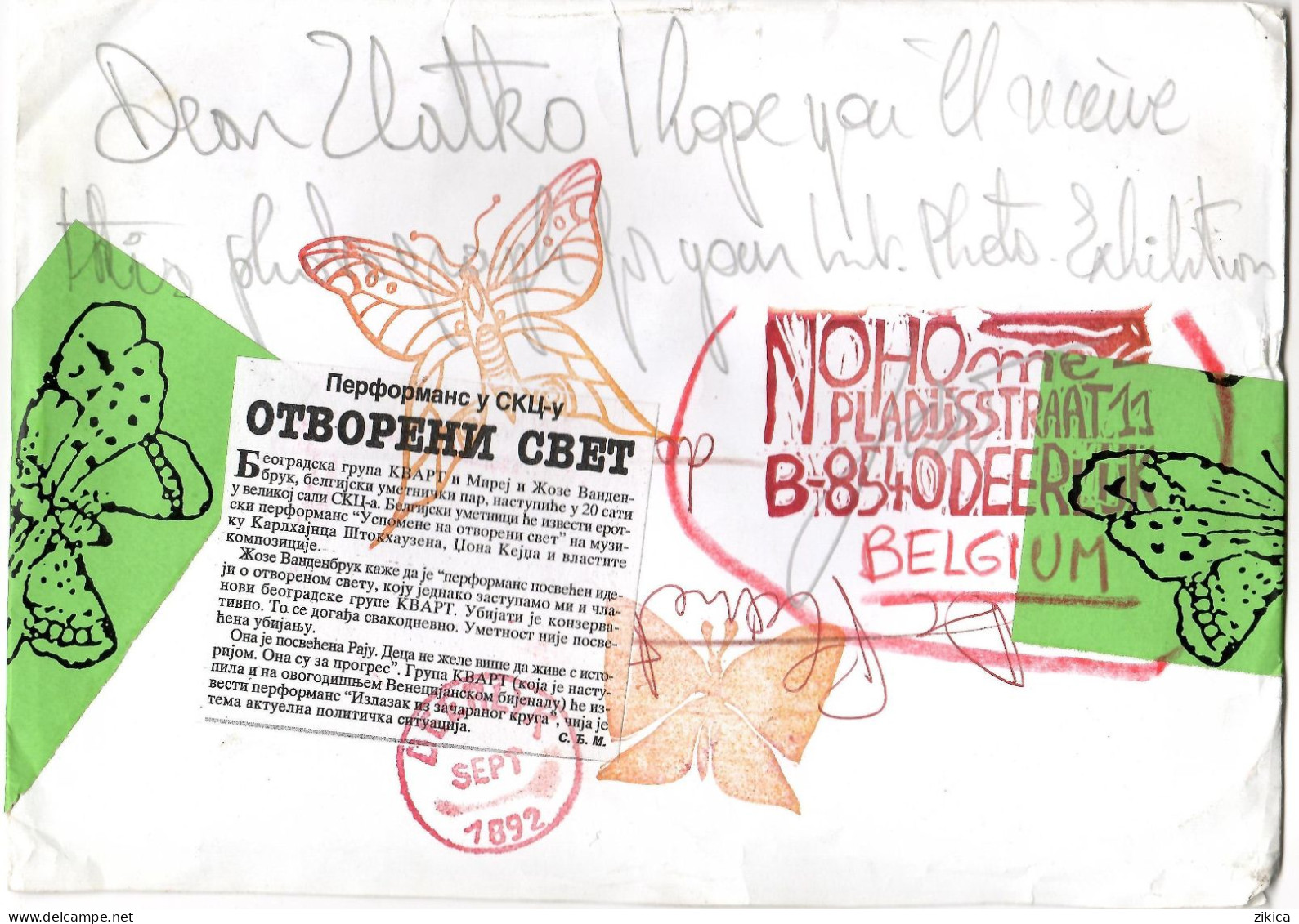 Belgium BIG COVER 2004,MAIL ART - Brieven En Documenten