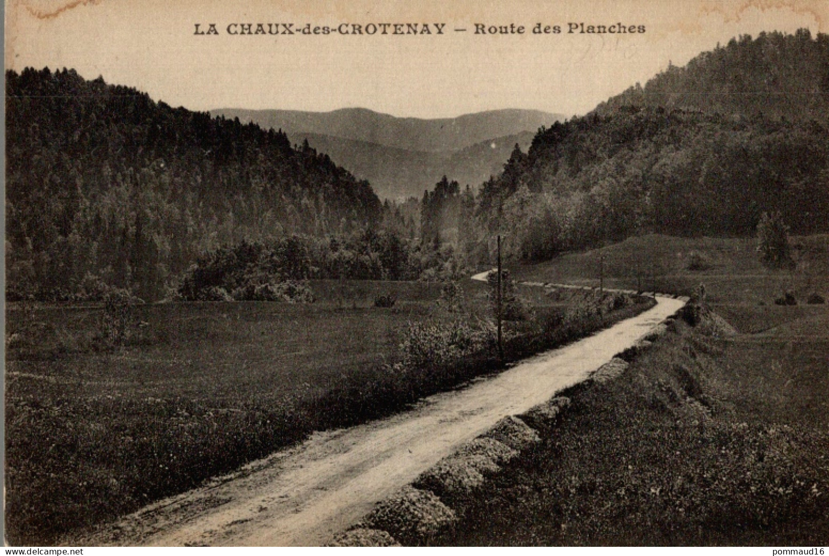 CPA La Chaux-des-Crotenay Route Des Planches - Other & Unclassified