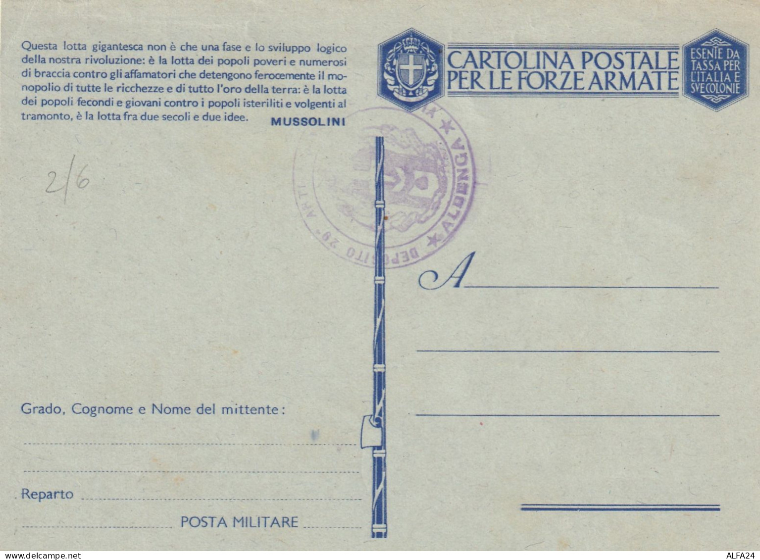 FRANCHIGIA NUOVA 1941 EUROPA CONTRO ANTIEUROPA-QUESTA LOTTA GIGANTESCA (XT4262 - Franchise