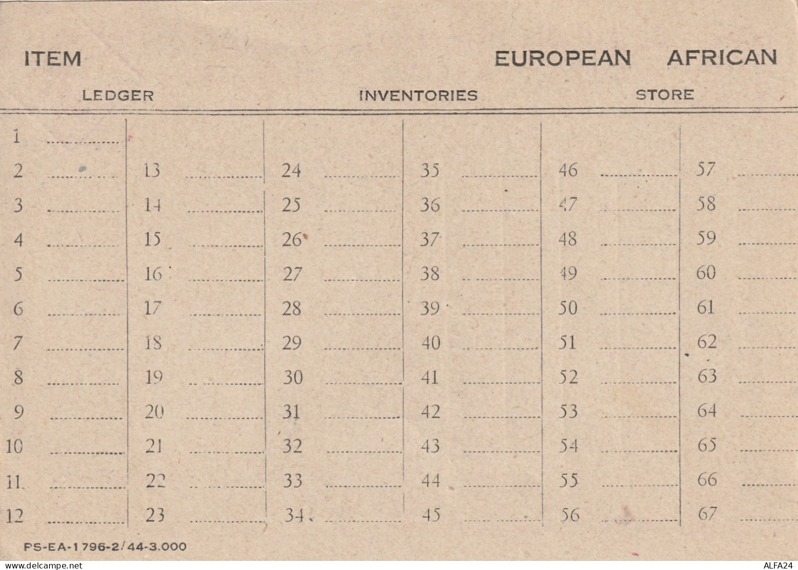 FRANCHIGIA NUOVA 1941 AFRICA ORIENTALE ITALIANO SS FRANCHIGIA CON STAMPA AL VERSO (XT4259 - Franchise