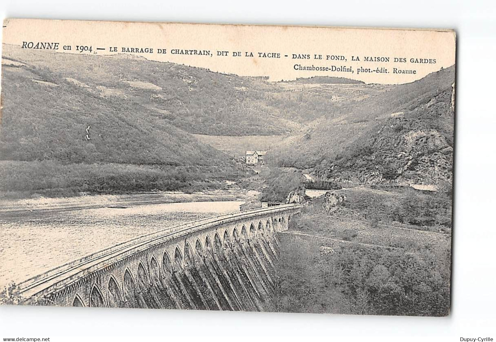 ROANNE En 1904 - Le Barrage De Chartrain - Très Bon état - Roanne