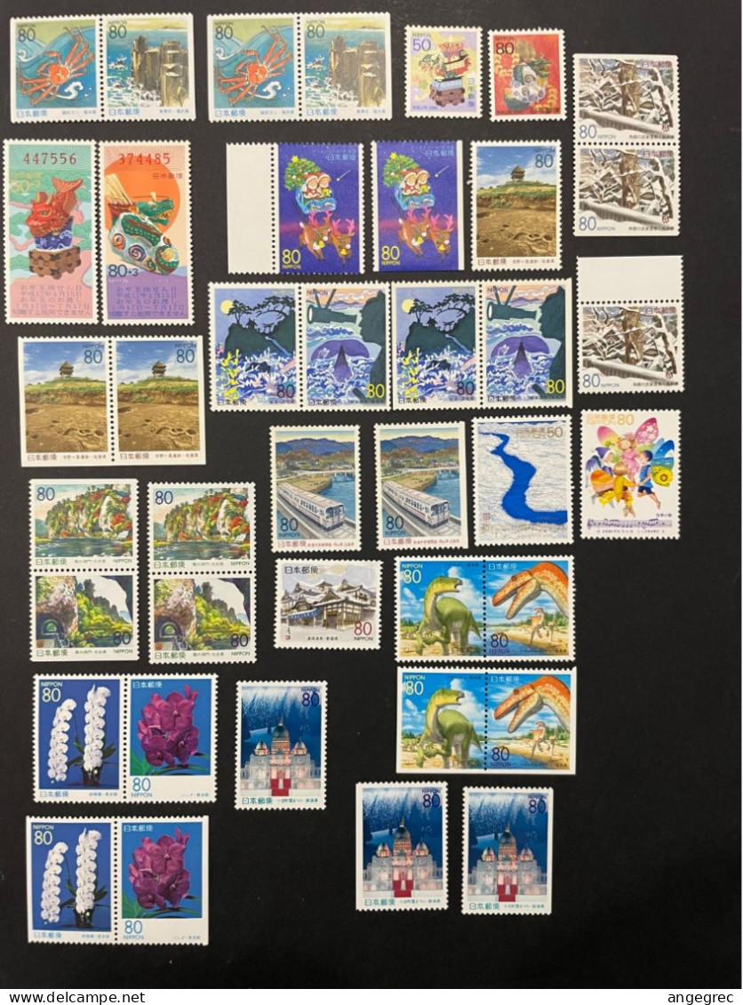 Timbre Japon 1999 Lot De 129 Timbre, Et 3 Bloc Feuillet Neuf ** - Collections, Lots & Series