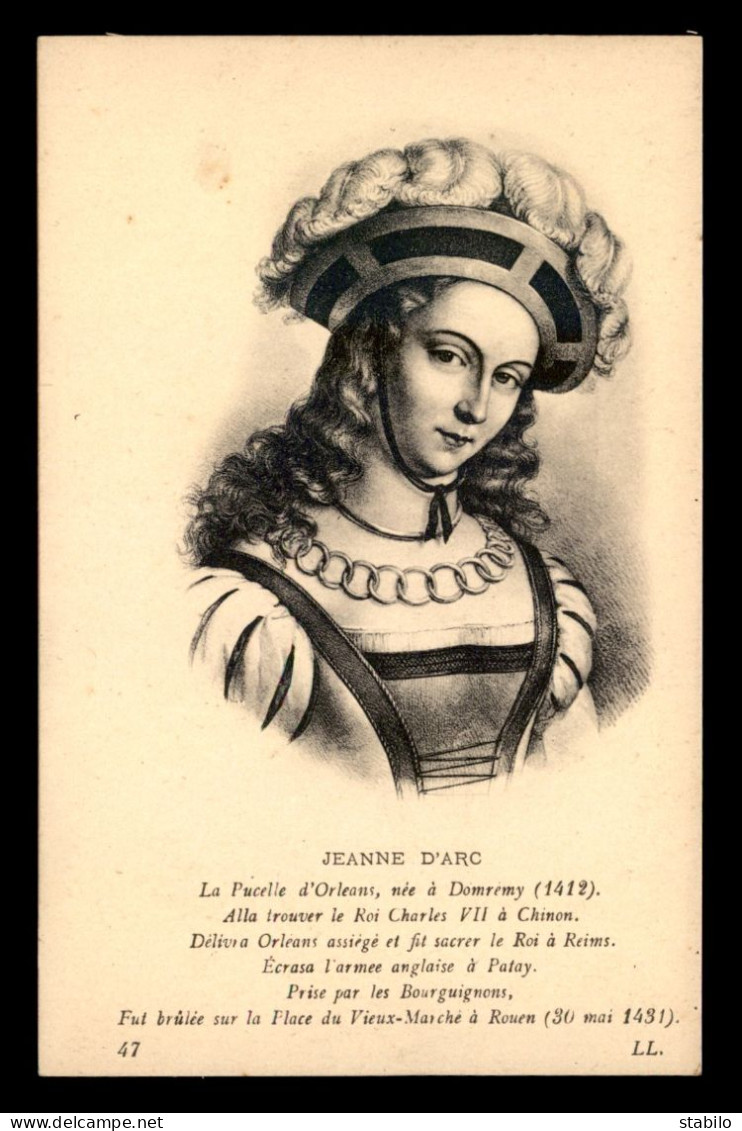 JEANNE D'ARC - GRAVURE - Femmes Célèbres