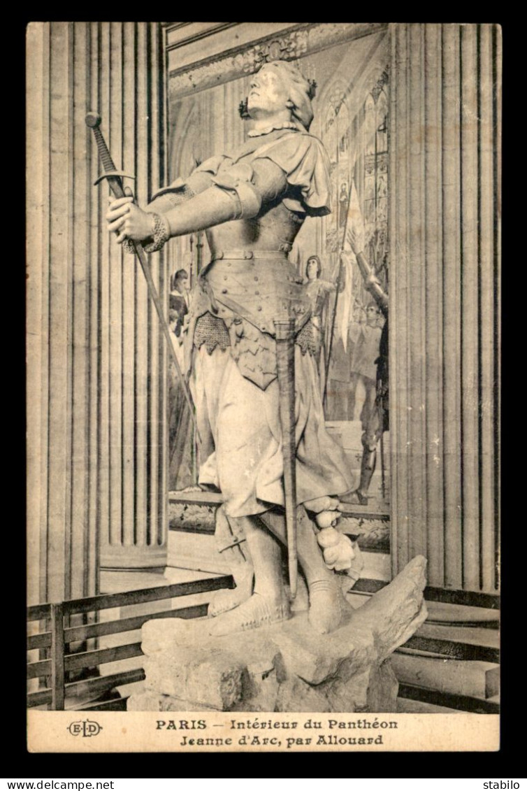 JEANNE D'ARC - STATUE PAR ALLOUARD AU PANTHEON - Femmes Célèbres