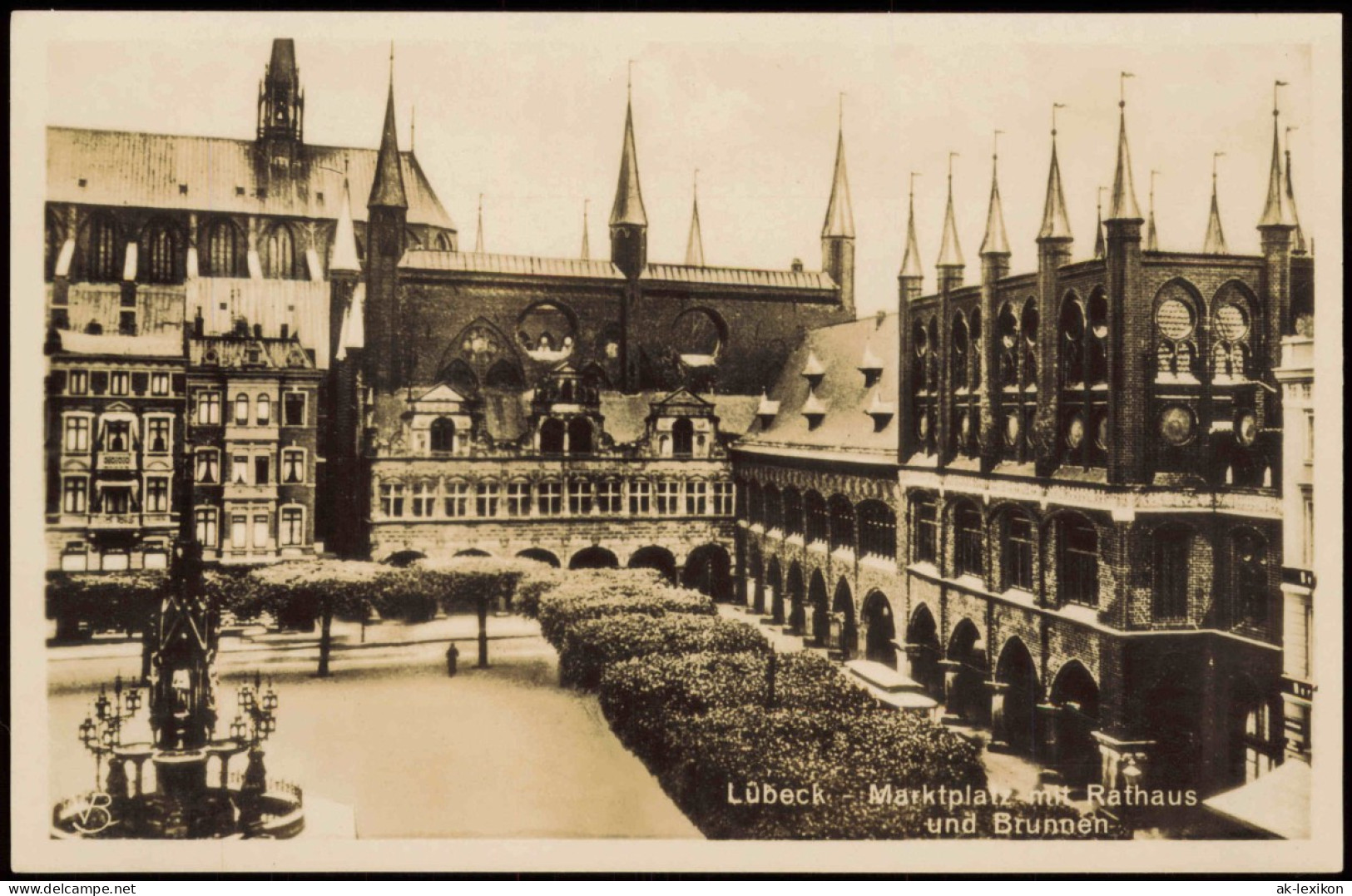 Ansichtskarte Lübeck Marktplatz 1949 - Sonstige & Ohne Zuordnung