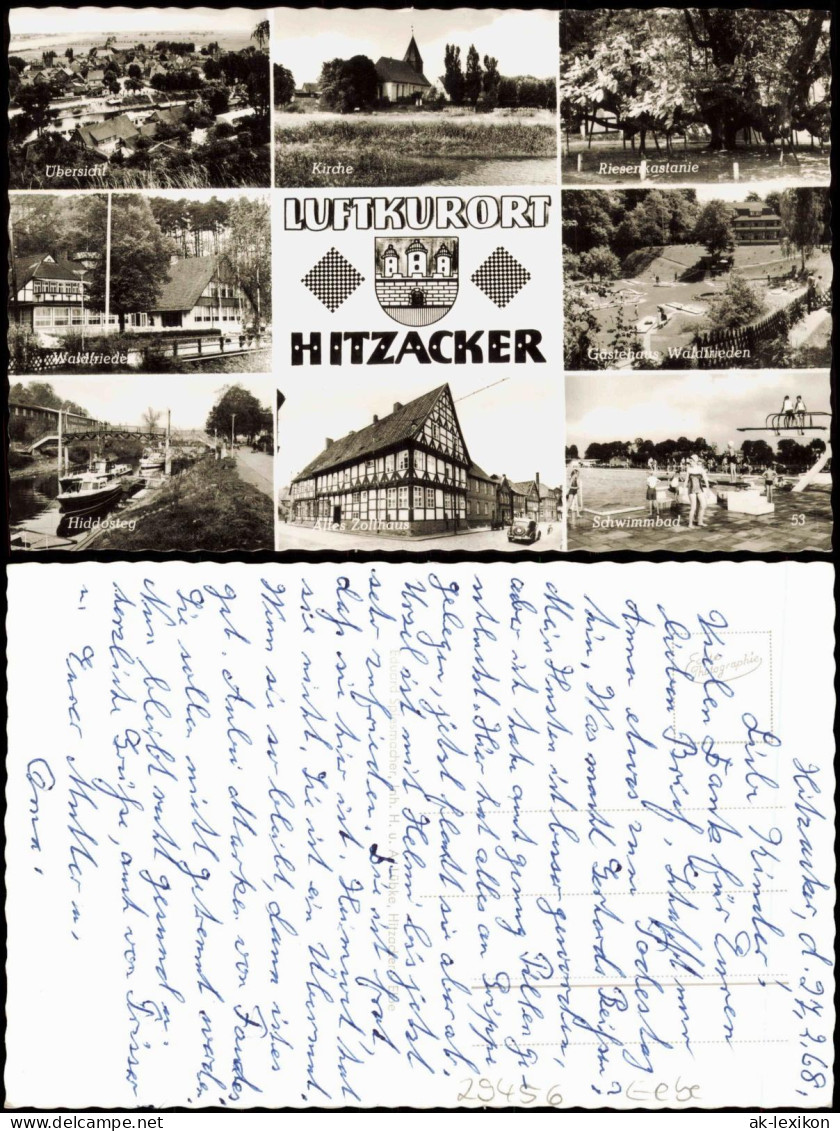 Hitzacker (Elbe) MB: Schwimmbad, Stadt, Waldfrieden, Zollhaus 1961 - Hitzacker