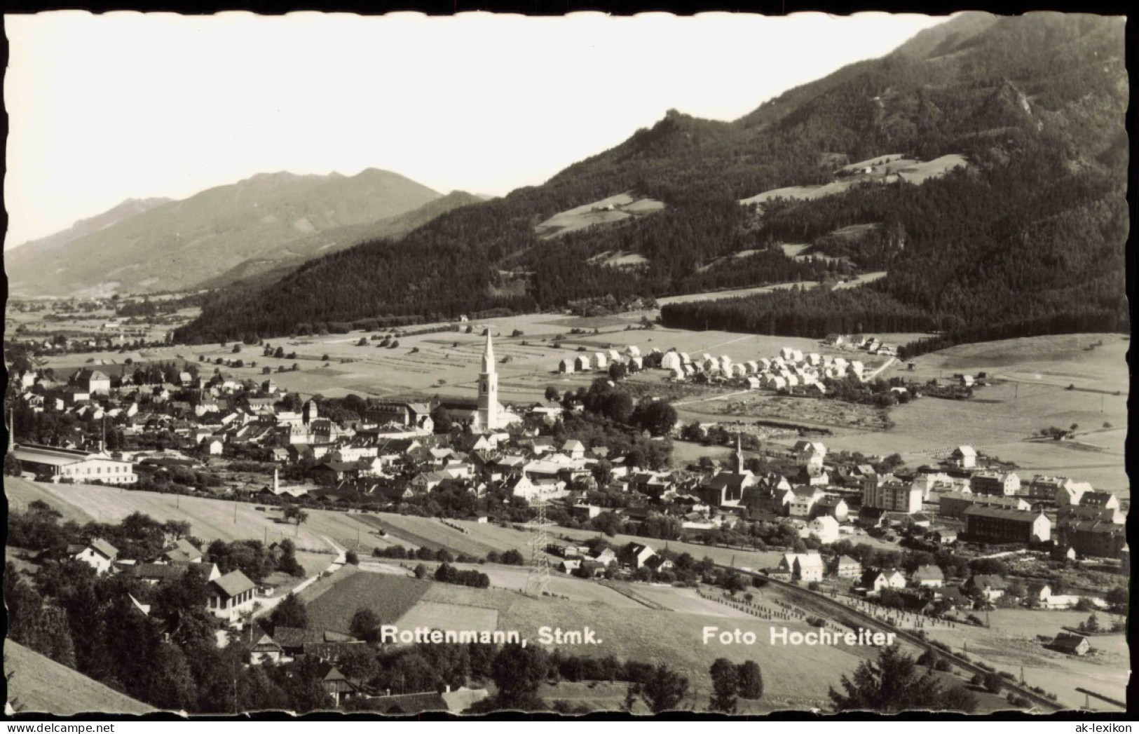 Ansichtskarte Rottenmann Blick Auf Die Stadt 1962 - Sonstige & Ohne Zuordnung