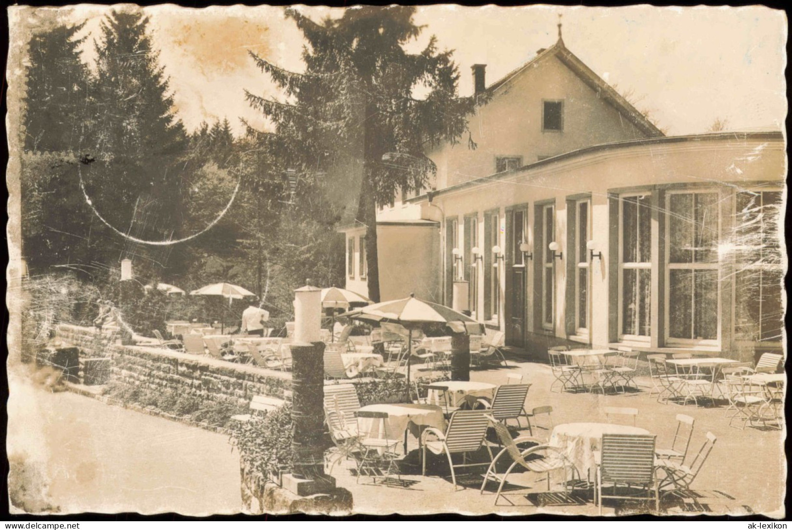 Ansichtskarte Villingen-Villingen-Schwenningen Kurgartenterrasse 1957 - Villingen - Schwenningen