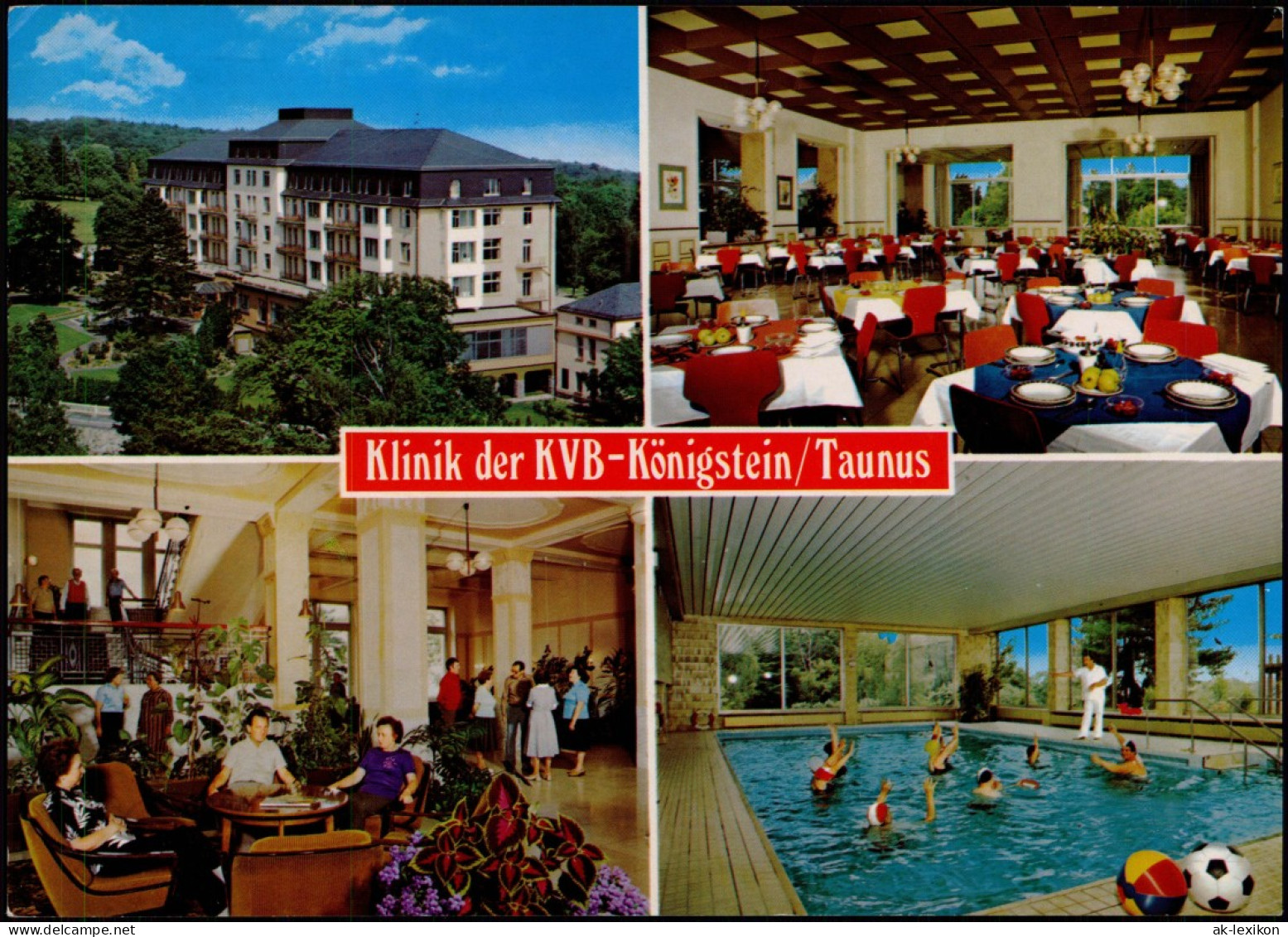 Ansichtskarte Königstein (Taunus) Klinik Der KVB-Königstein 4 Bild 1989 - Königstein