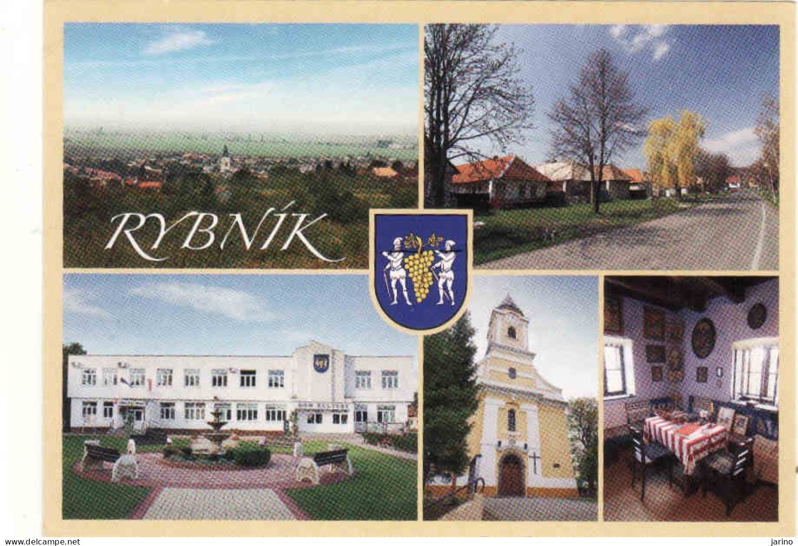 Slovakia, Rybník, Dom Kultury, Kostol, Okres Levice, Used - Slovaquie