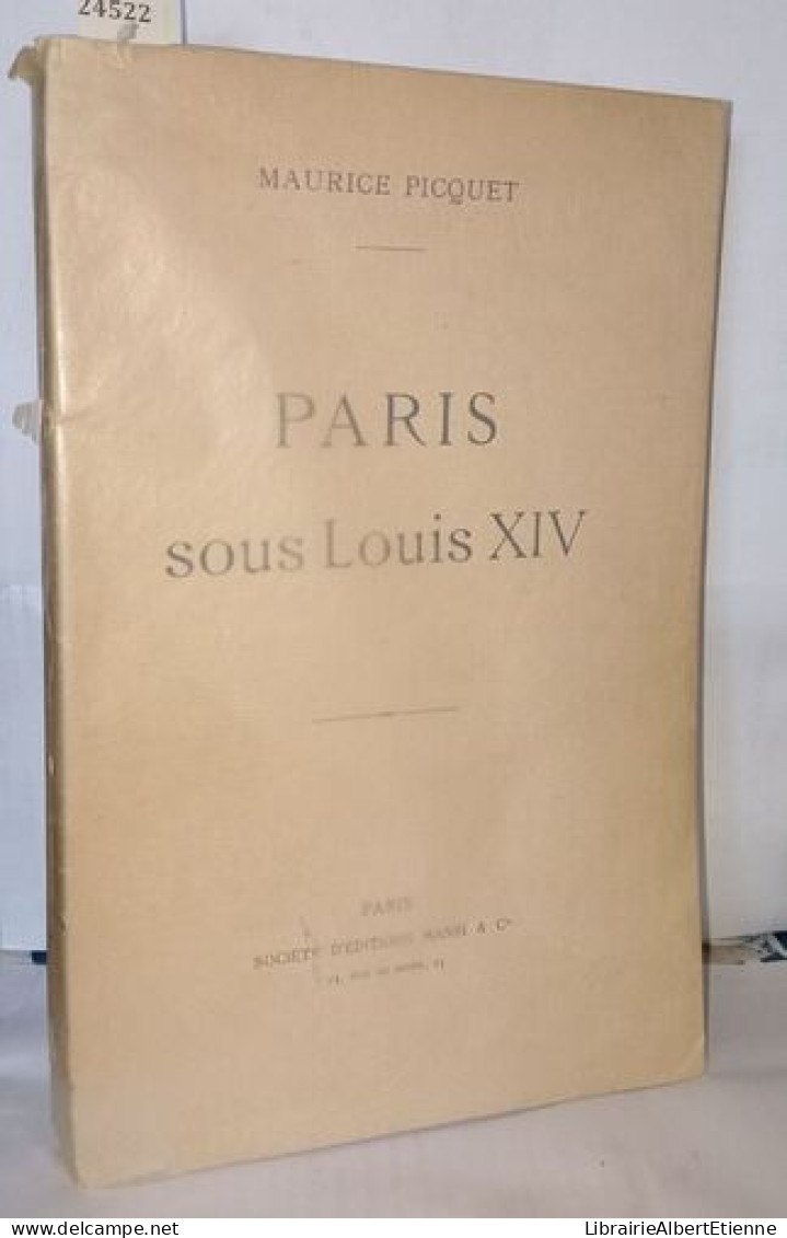 Paris Sous Louis XIV - Non Classés