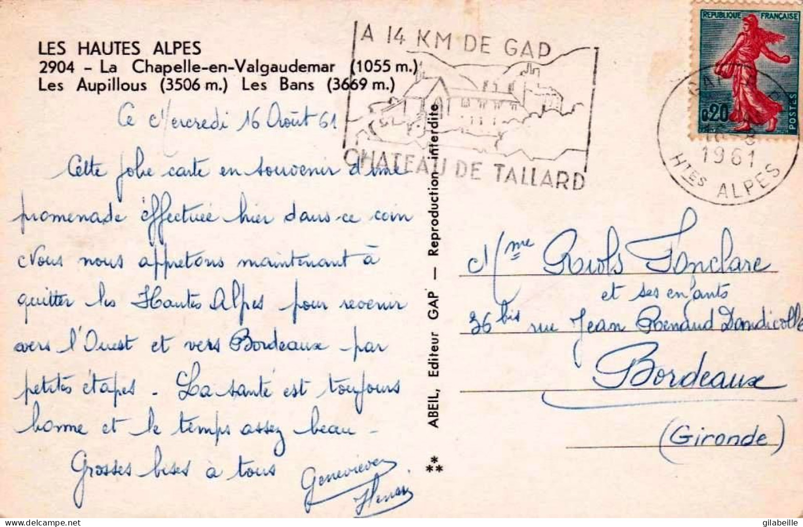 05 - Haute Alpes -  LA CHAPELLE En VALGAUDEMAR - Les Aupillous - Les Bans - Other & Unclassified