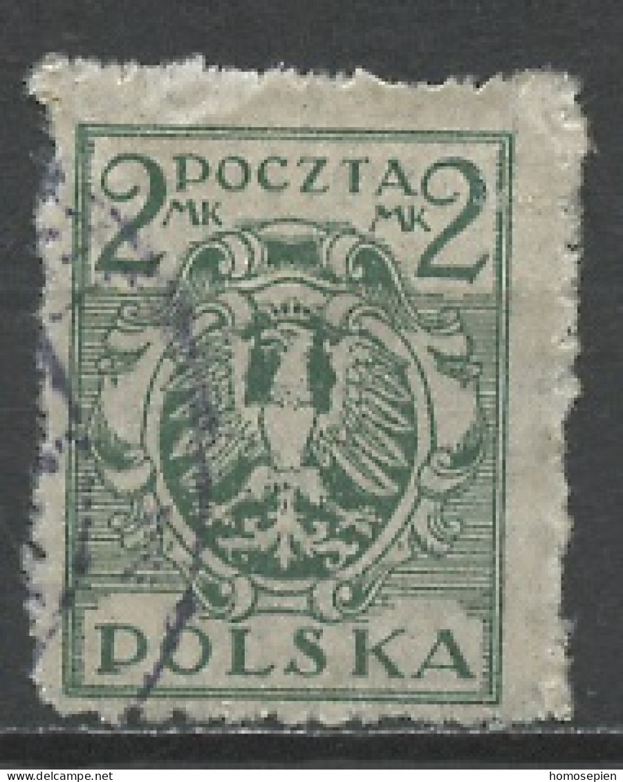 Pologne - Poland - Polen 1921-22 Y&T N°219 - Michel N°148 O - 2m Aigle National - K13,5 - Used Stamps