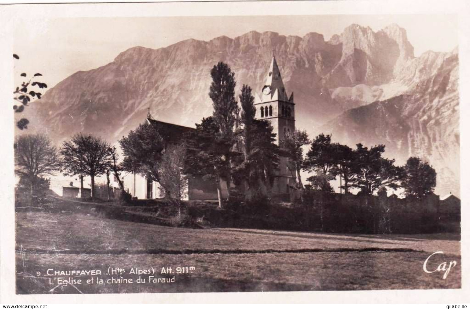 05 - Hautes Alpes -  CHAUFFAYER - L église Et La Chaine Du Faraud - Other & Unclassified