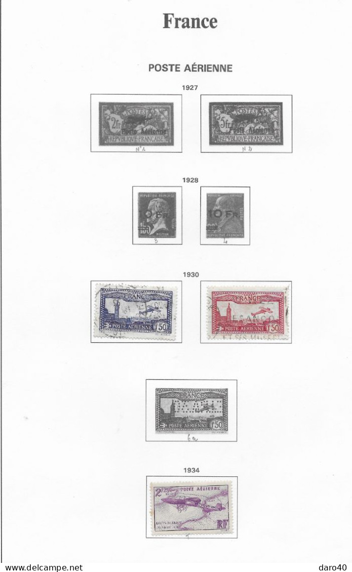 2 Classeurs De Timbres De France Neuf Et Obl Sur Charnières Du 183 Au 2613 + PA - Collections (with Albums)