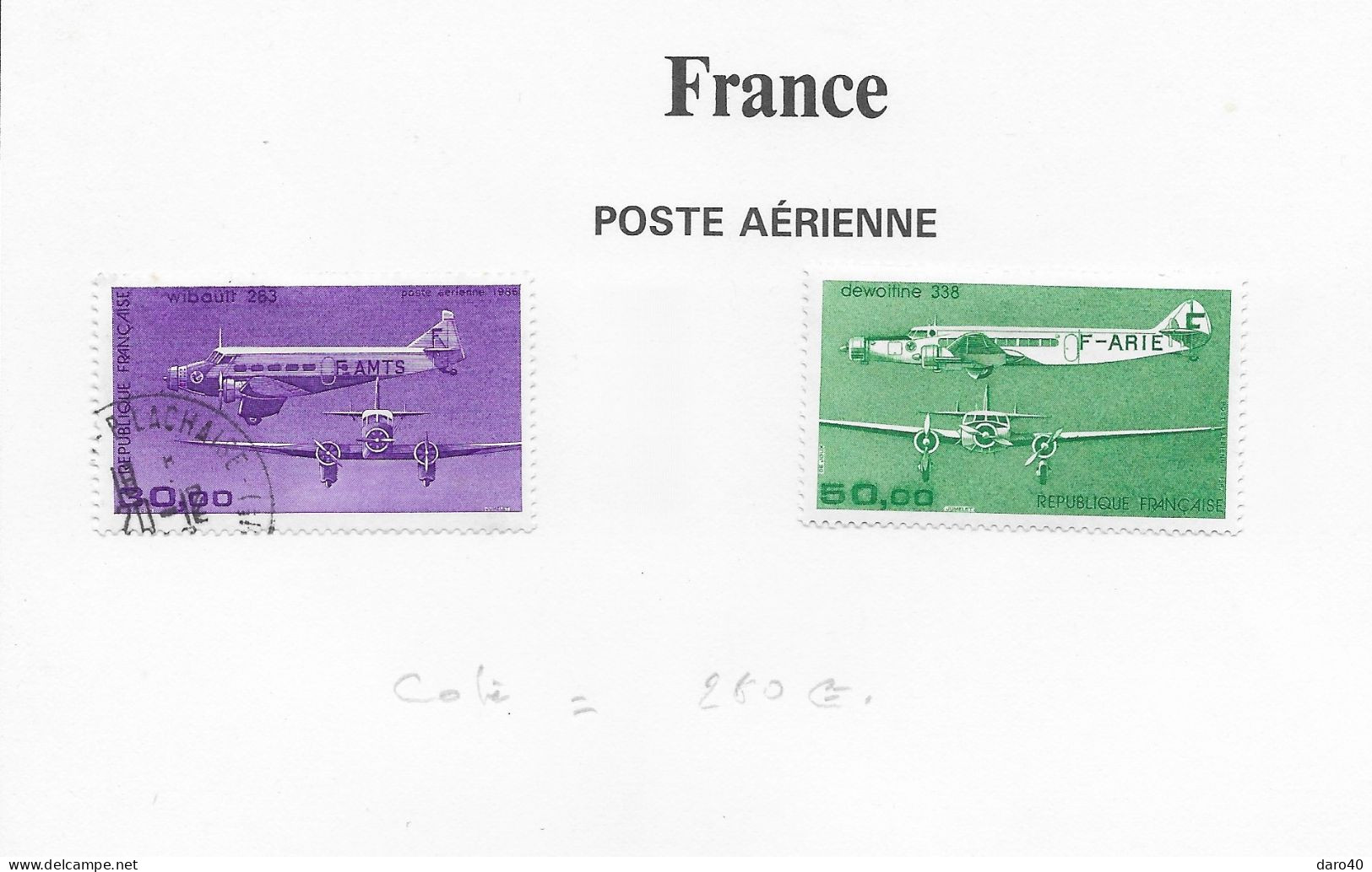 2 classeurs de timbres de France neuf et obl sur charnières du 183 au 2613 + PA