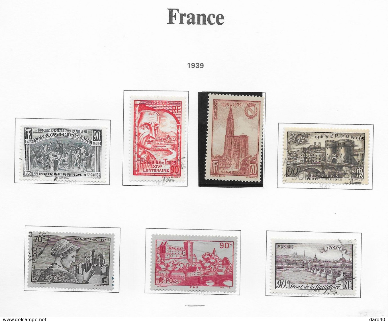 2 classeurs de timbres de France neuf et obl sur charnières du 183 au 2613 + PA