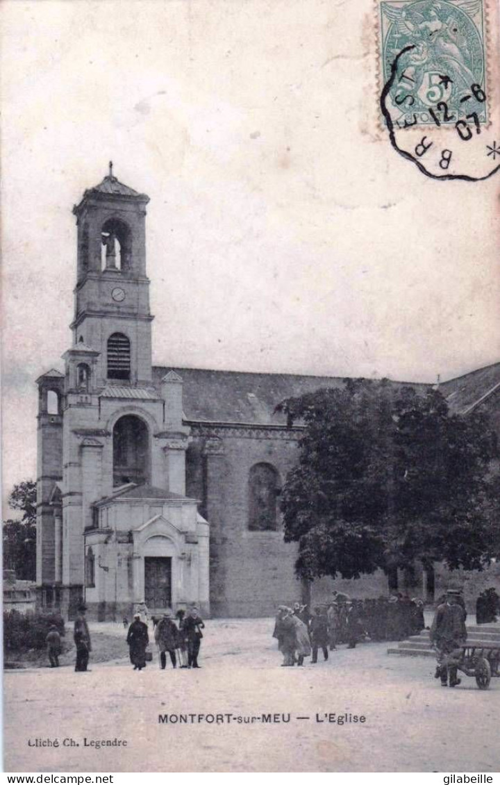 35 - Ille Et Vilaine - MONTFORT Sur MEU - L église - Animée - Other & Unclassified