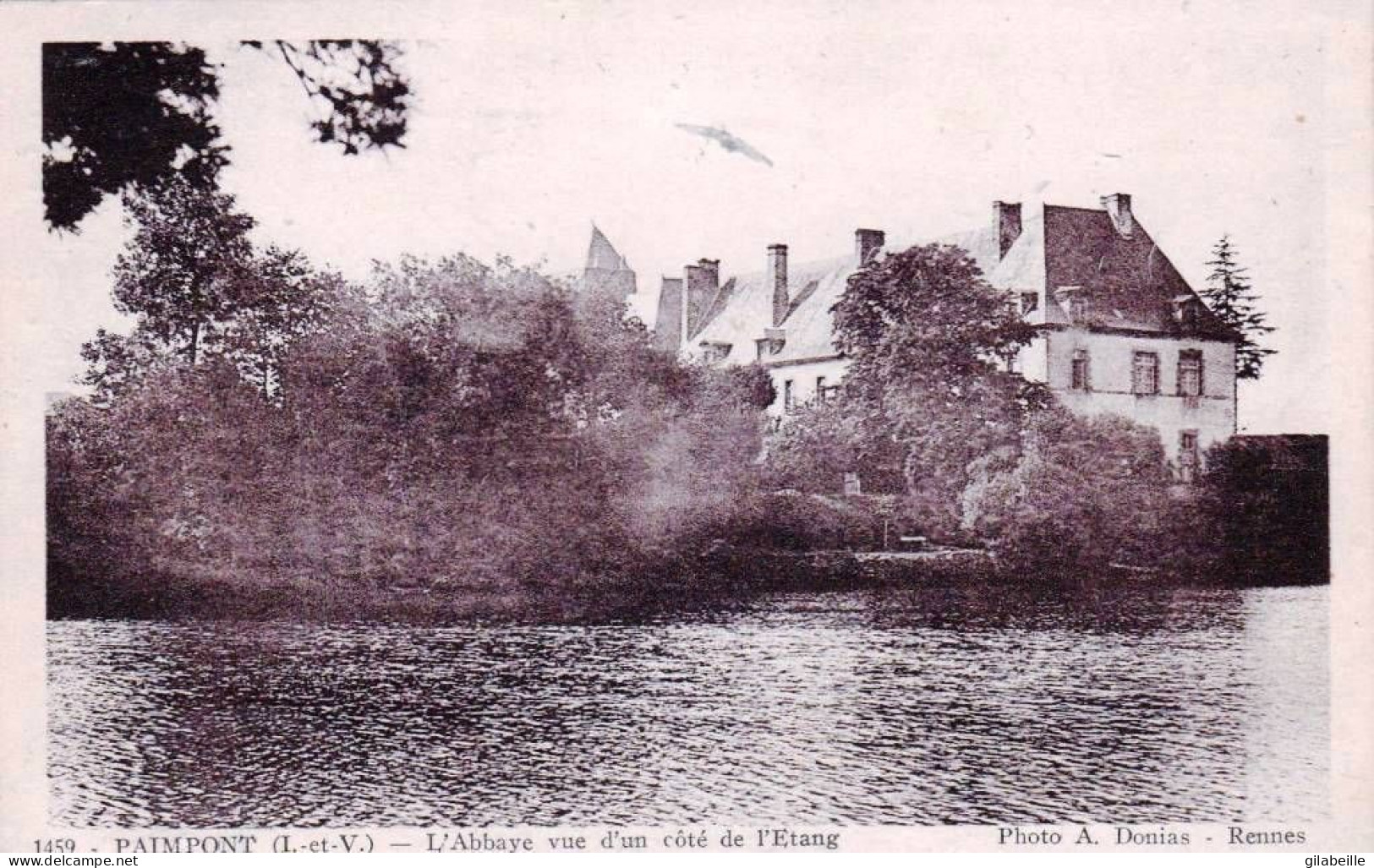 35 - Ille Et Vilaine - PAIMPONT -   L Abbaye Vue D Un Coté De L étang - Paimpont