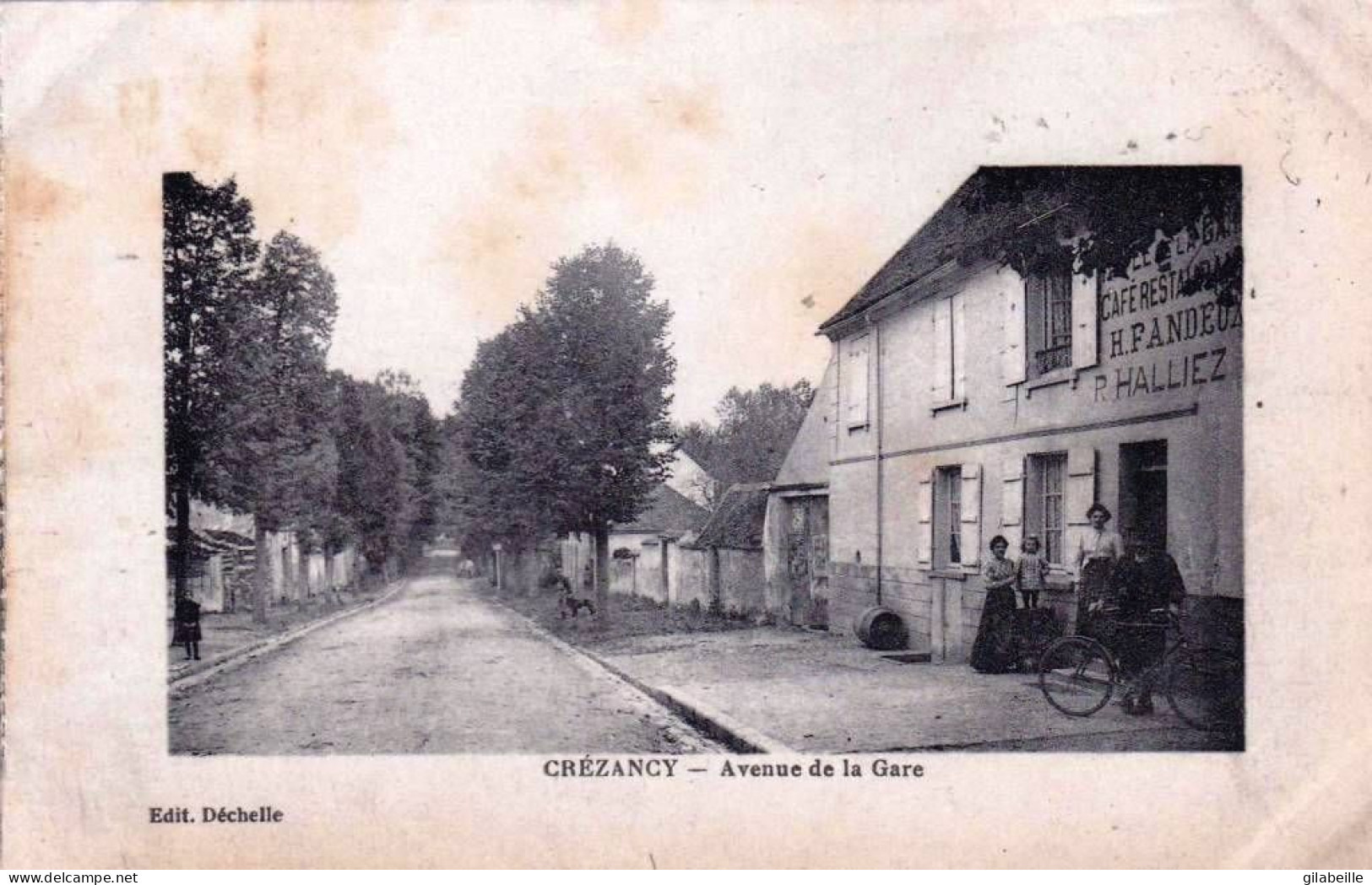 02 - Aisne -  CREZANCY - Avenue De La Gare - Autres & Non Classés