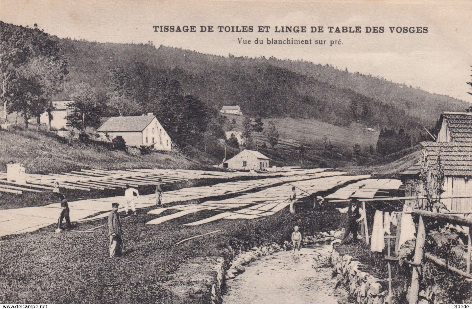 Tissage Toiles Et Linge Table Blanchiment Sur Le Pré  Ets Peiffer Epinal - Industrie