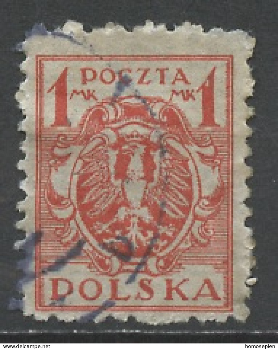 Pologne - Poland - Polen 1921-22 Y&T N°218 - Michel N°147 (o) - 1m Aigle National - Used Stamps