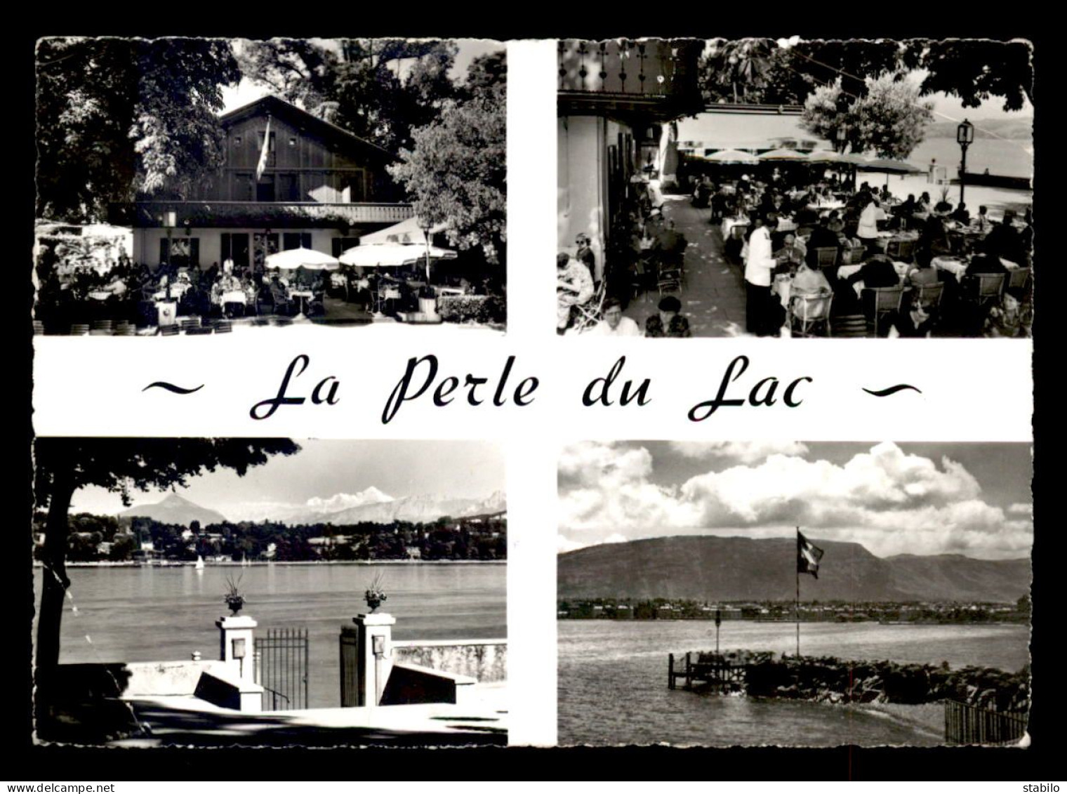 SUISSE - GENEVE - RESTAURANT "LA PERLE DU LAC" - MULTIVUES - Autres & Non Classés