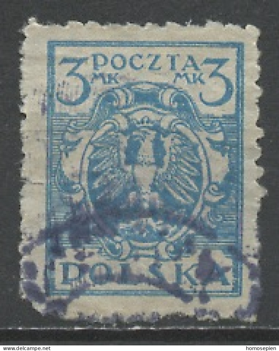 Pologne - Poland - Polen 1921-22 Y&T N°220 - Michel N°149 (o) - 3m Aigle National - Used Stamps