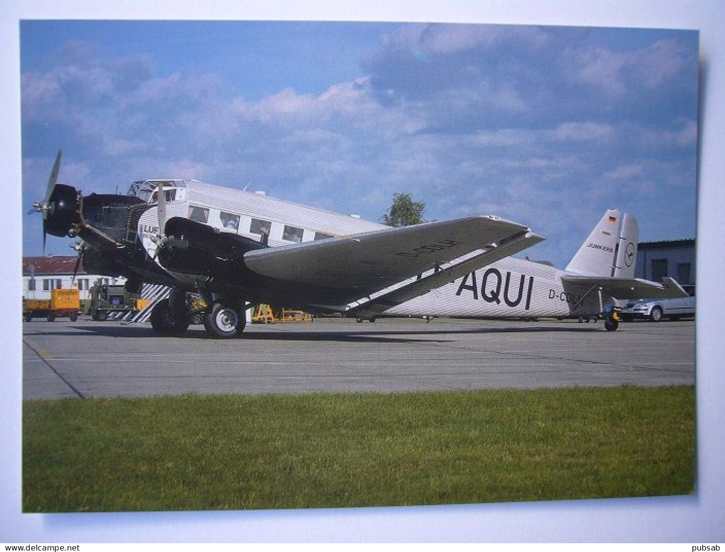 Avion / Airplane / LUFTHANSA / Junkers JU 52 / Registered As D-AQUI - 1919-1938: Entre Guerres