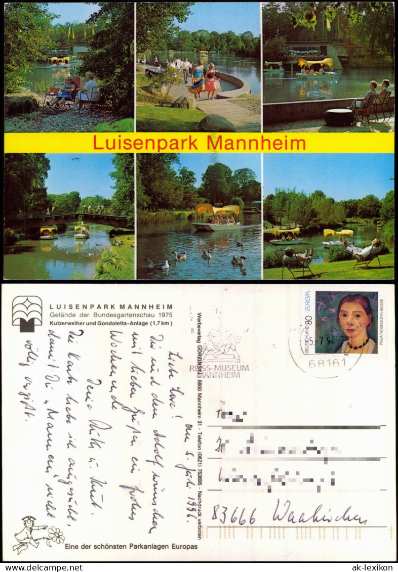 Ansichtskarte Mannheim Mehrbild Luisenpark 1996 - Mannheim