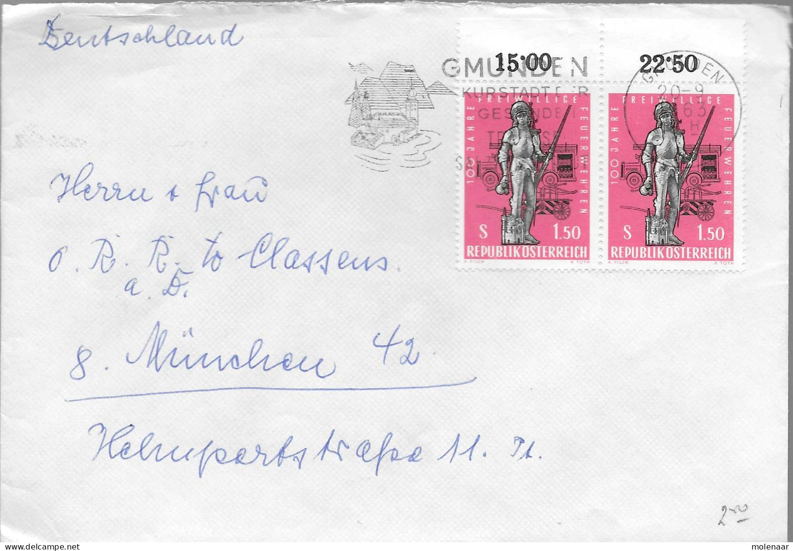 Postzegels > Europa > Oostenrijk > 1945-.... 2de Republiek > 1961-1970 >brief 2x No. 1176 (17742) - Covers & Documents