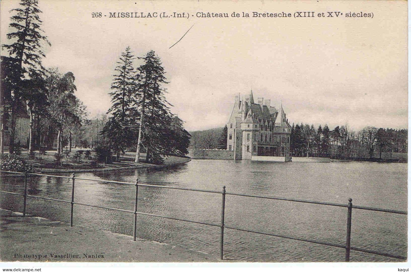 LOIRE-ATLANTIQUE - MISSILLAC - Château De La Bretesche - Phototypie Vassrllier - N° 268 - Missillac