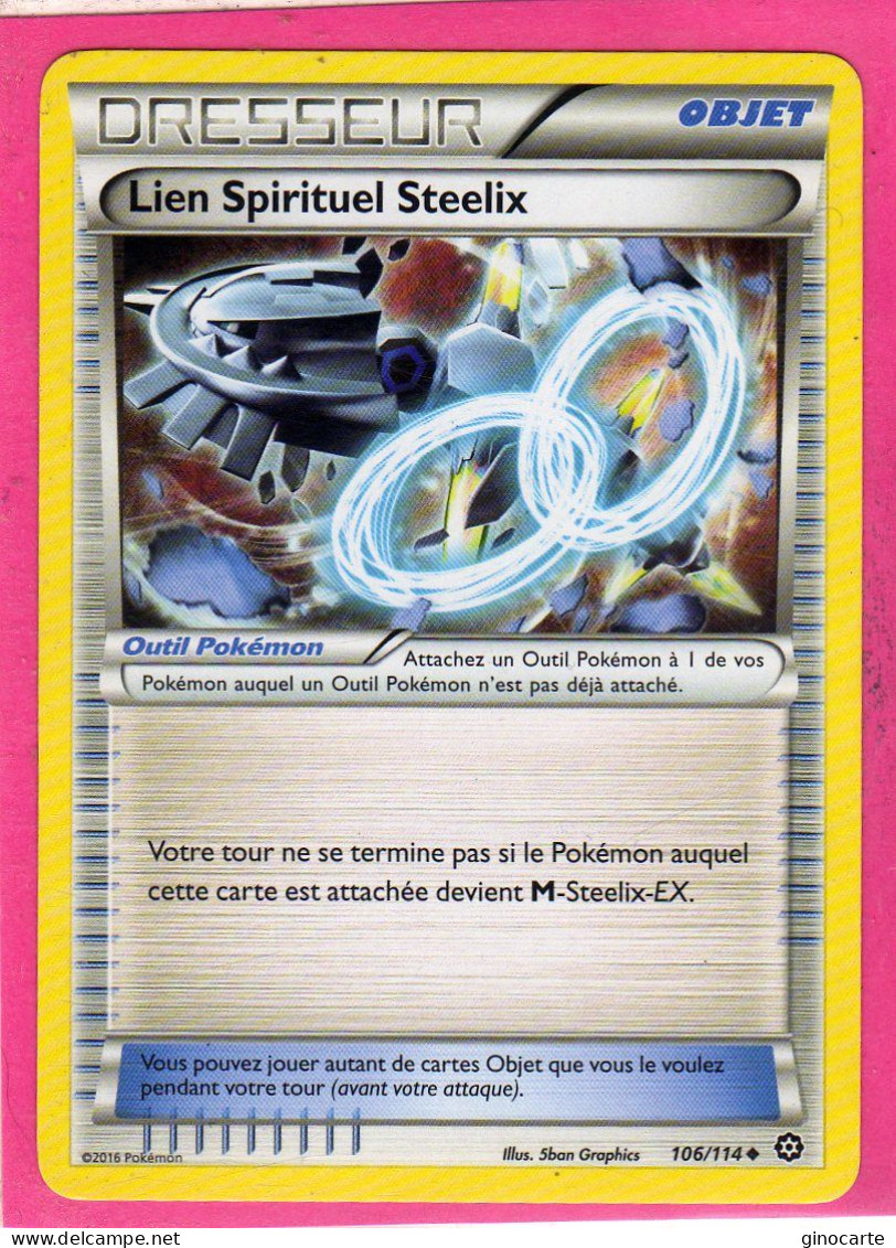 Carte Pokemon Francaise 2016 Xy Offencive Vapeur 106/114 Lien Spirituel Steelix Neuve - XY