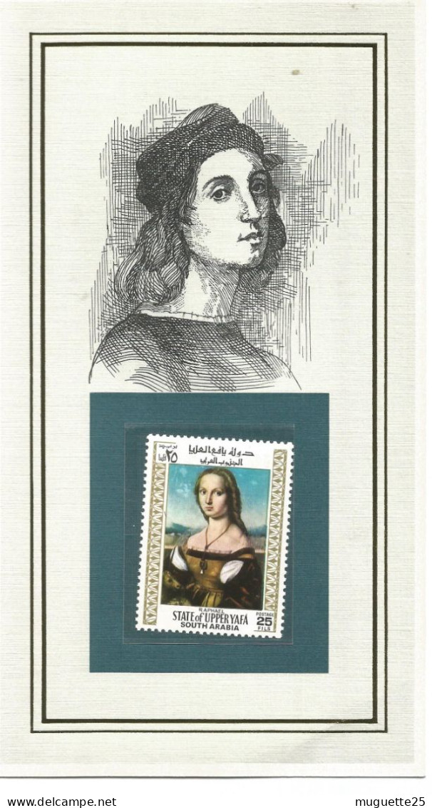 Peinture - Timbre Neuf -portrait D'une Femme Avec Licorne  -RAPHAEL - Other & Unclassified
